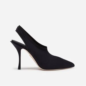 DOLCE & GABBANA - Slingback Pizzo Stretch Lori Heels sz. 8.5 NWT